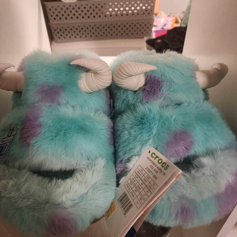 Crocs Fuzzy Monster Slippers